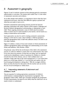 6 Assessment in geography