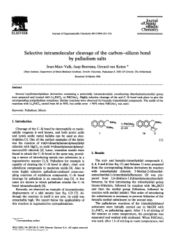 Selective intramolecular cleavage of the carbon