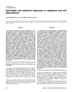 Hydrologic and sediment responses to vegetation and soil