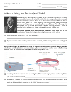 Understanding the Rutherford Model