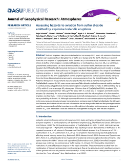 Assessing hazards to aviation from sulfur dioxide emitted by