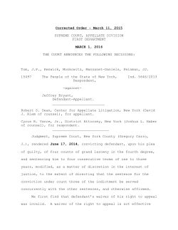 Appeals - New York State Unified Court System