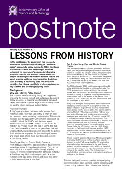 LESSONS FROM HISTORY