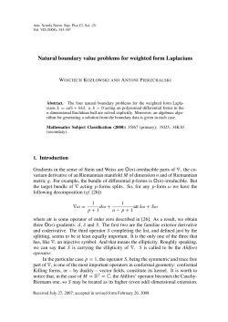 Natural boundary value problems for weighted form