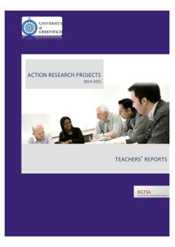 RGTSA Action Research Report 2015