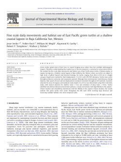 Fine scale daily movements and habitat use of East