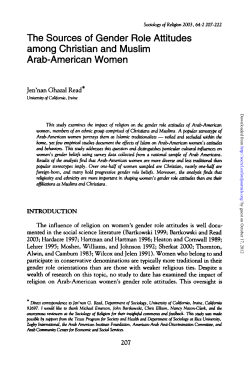 The Sources of Gender Role Attitudes among Christian and