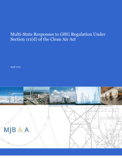 Multi-State Responses to GHG Regulation Under Section 111(d) of