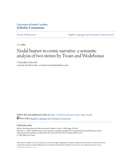Nodal humor in comic narrative: a semantic analysis of two stories