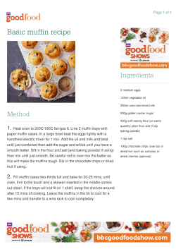 Basic muffin recipe
