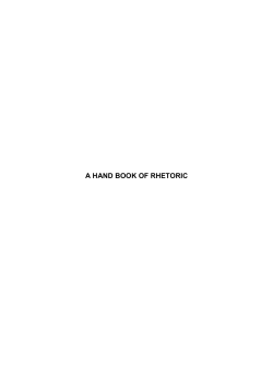 a handbook of rhetoric pdf