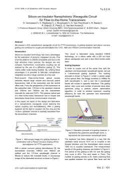 Silicon-on-Insulator Nanophotonic Waveguide Circuit for Fiber