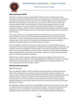 INTERNATIONAL ASSOCIATION of CHIEFS OF POLICE