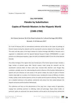 Copies of Flemish Masters in the Hispanic World