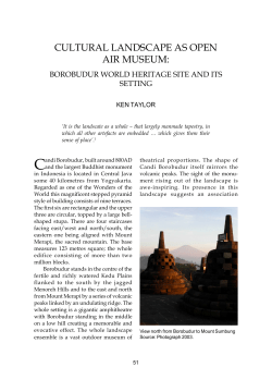 Cultural Landscape as Open Air Museum - ANU Press