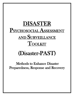 Disaster-PAST - LSU School of Medicine