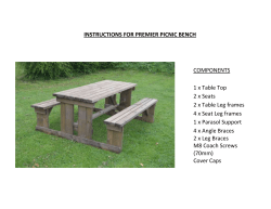 instructions for picnic bench - Rutland County Garden Furniture