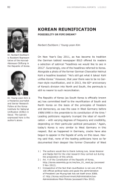 Korean Reunification - Konrad-Adenauer