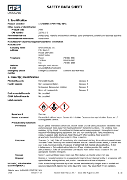 MSDS - GFS Chemicals