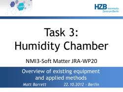 Task 3: Humidity Chamber