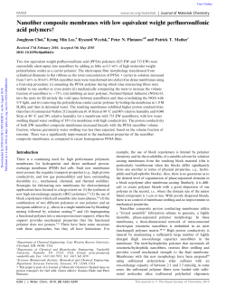 Nanofiber composite membranes with low equivalent weight