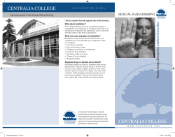 Stop Sexual Harassment Info