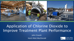Chlorine Dioxide as Pretreatment - PA-AWWA