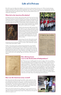 Life of A Private - Jamestown