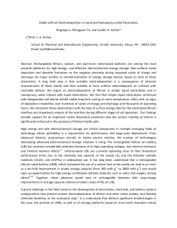 Stable Lithium Electrodeposition in Liquid and Nanoporous Solid