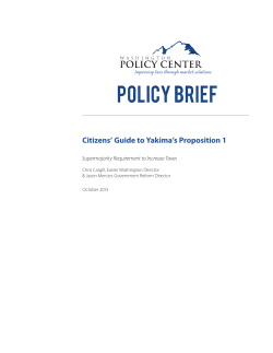 Policy Brief - Washington Policy Center