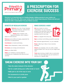 BENEFITS OF REGULAR EXERCISE MAKE EXERCISE A HABIT