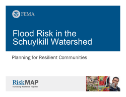 Flood Risk in the Schuylkill Watershed