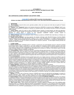 EMC Terms and Conditions