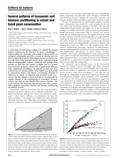 General patterns of taxonomic diversity and biomass partitioning