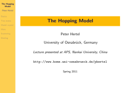 The Hopping Model