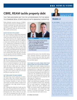 CBRE, REAM tackle property debt