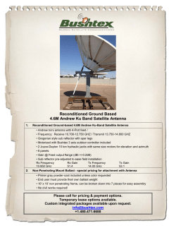 Reconditioned Ground Based 4.6M Andrew Ku Band