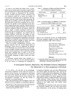 A Unicryptal Colonic Adenoma, the Smallest Colonic Neoplasm Yet