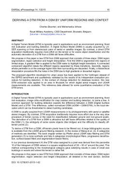 Deriving a DTM from a DSM by Uniform Regions and Context