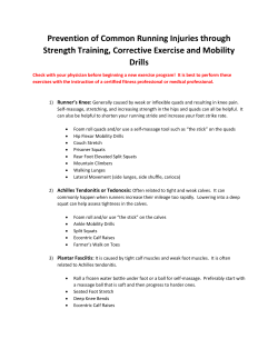 Prevention of Common Running Injuries through Strength Training