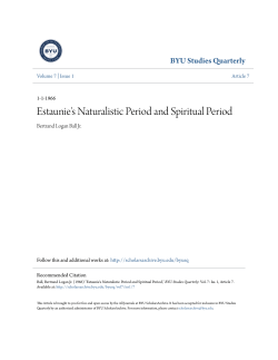 Estaunie`s Naturalistic Period and Spiritual Period