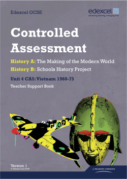 Controlled Assessment - Pentrehafod School Moodle