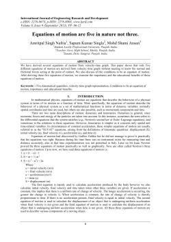 Equations of motion are five in nature not three.