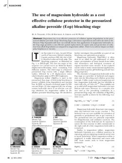 The use of magnesium hydroxide as a cost effective cellulose