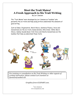 Meet the Trait Mates! A Fresh Approach to Six Trait