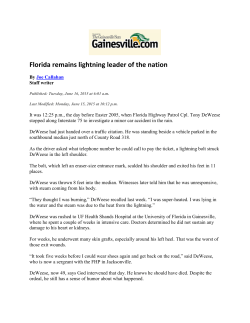 Florida remains lightning leader of the nation