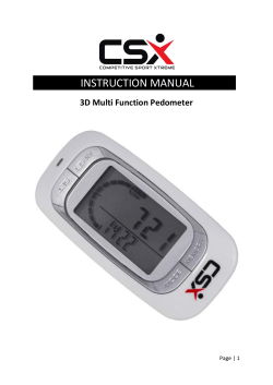 instruction manual - Competitive Sport Xtreme