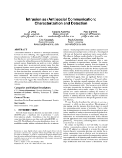 (Anti)social Communication: Characterization