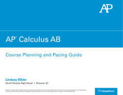 AP Calculus AB - The College Board
