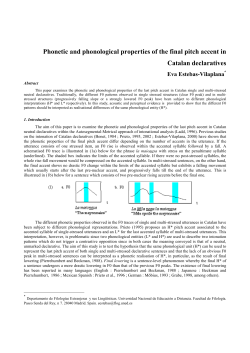Phonetic and phonological properties of the final pitch accent in